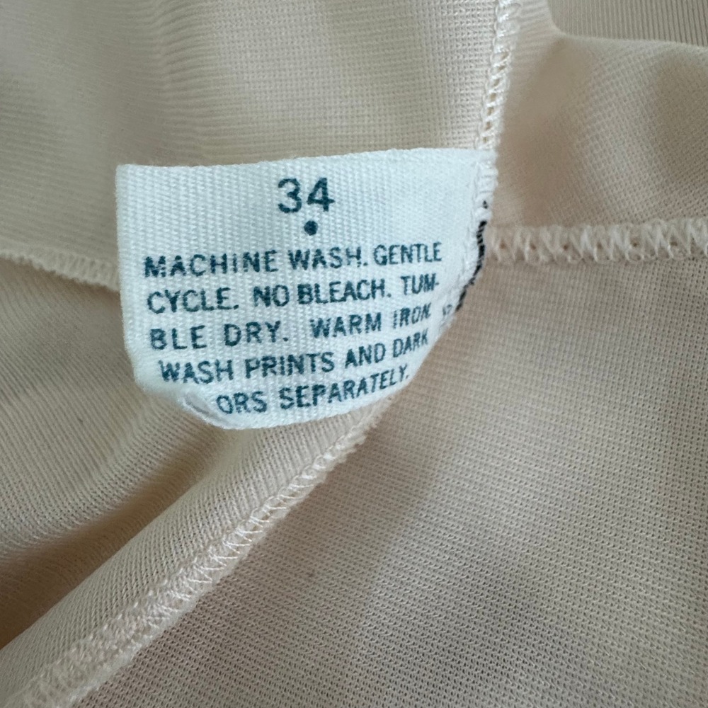 Vintage Lorraine Maxi Peach/Cream Maxi Slip‎ Size 34 - Picture 10 of 10